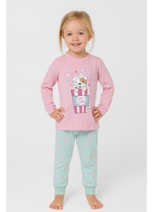 Children's pajamas for girl PRETTY BABY 69206 ROSE