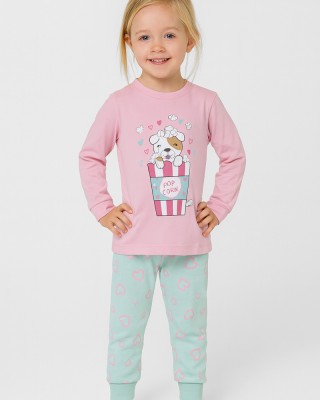 Children's pajamas for girl PRETTY BABY 69206 ROSE