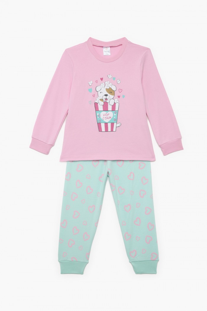 Children's pajamas for girl PRETTY BABY 69206 ROSE