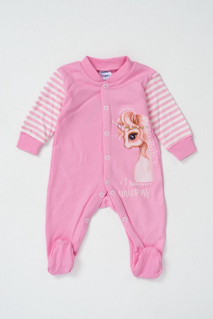 Baby jumpsuit Interlock PRETTY BABY UNICORN 35996