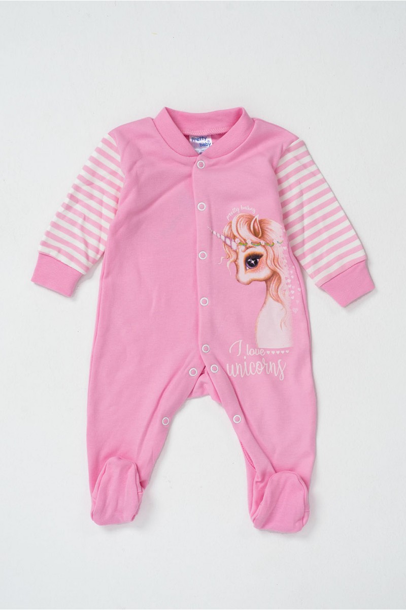 Baby jumpsuit Interlock PRETTY BABY UNICORN 35996 Baby jumpsuit Interlock PRETTY BABY UNICORN 35996