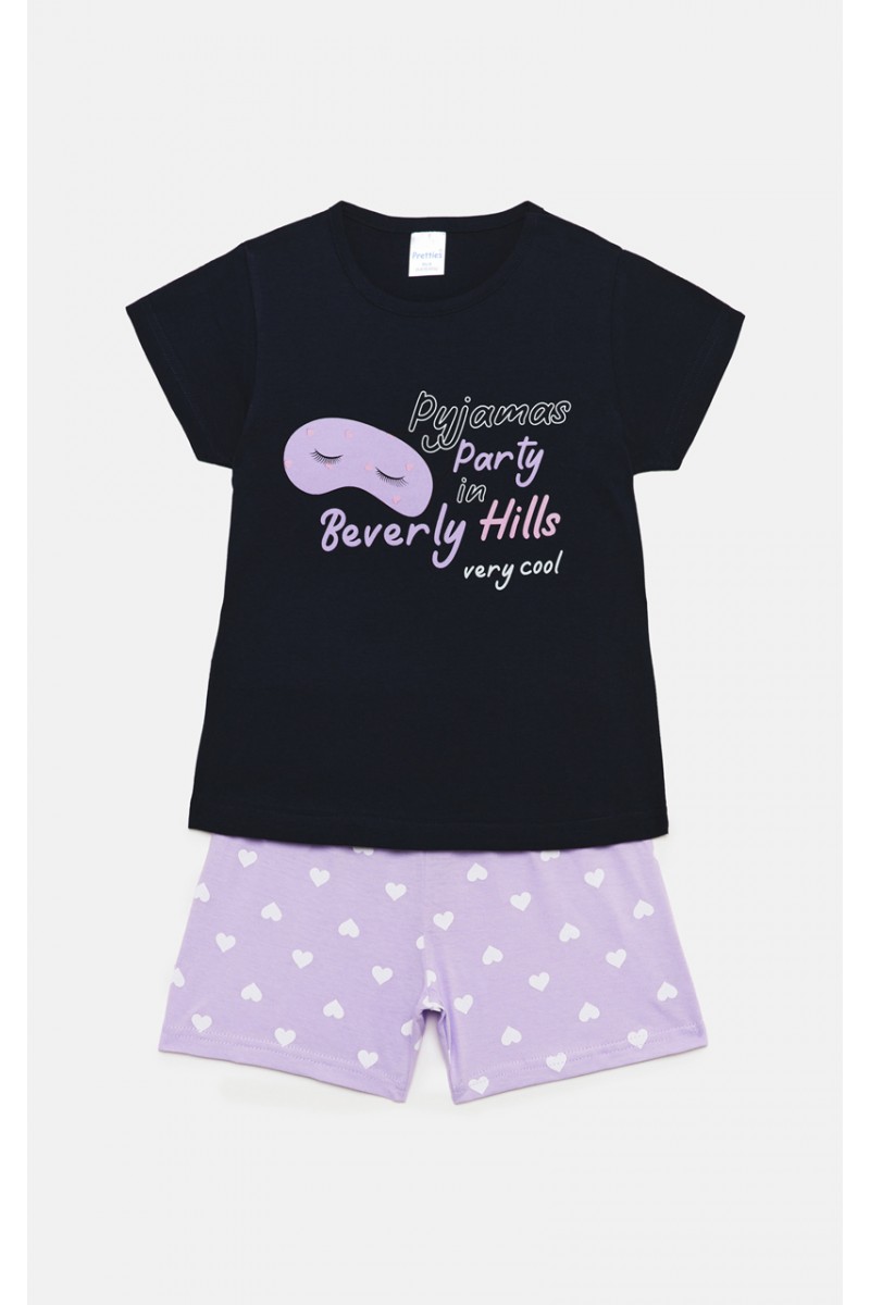 Children's pajamas girl Pretty Baby 63155 Dark Blue Children's pajamas girl Pretty Baby 63155 Dark Blue