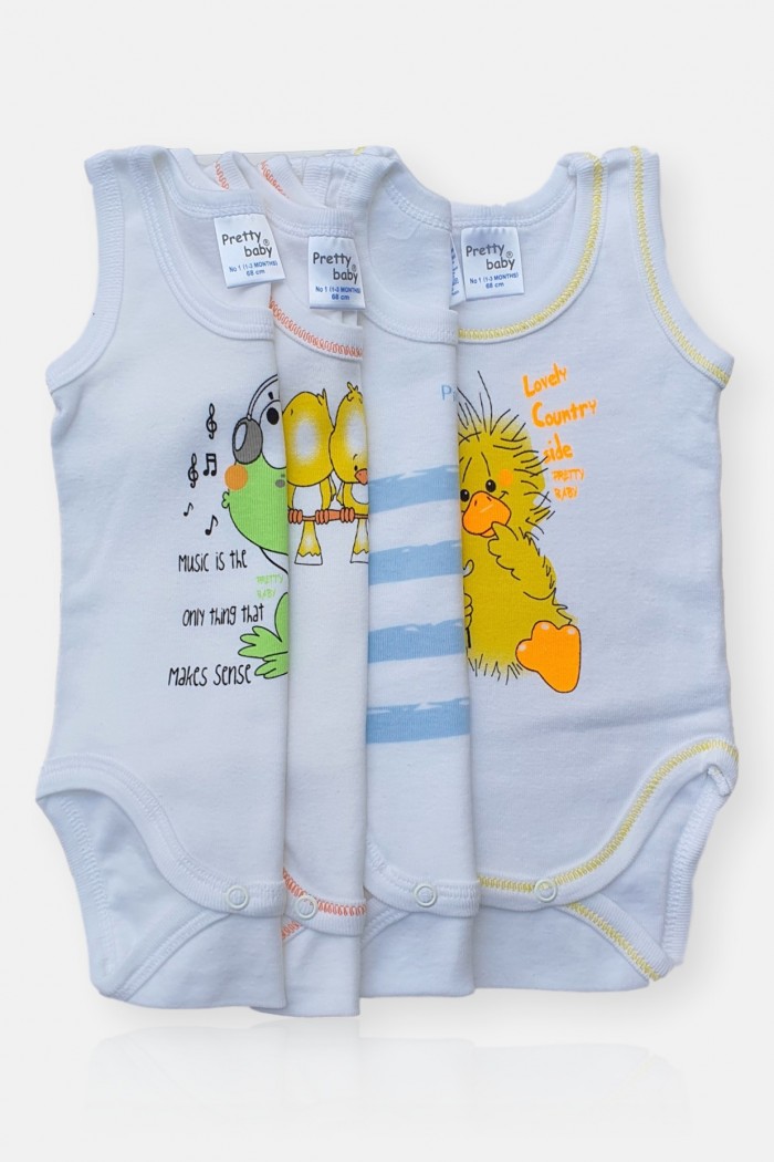 Baby Underwearράντα Pretty Baby Boy Random Selection 4Pack Duck