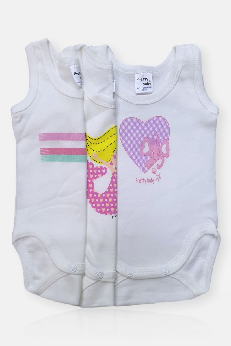 Baby girl's underwear Prettybaby 3Pack Elephant random selection