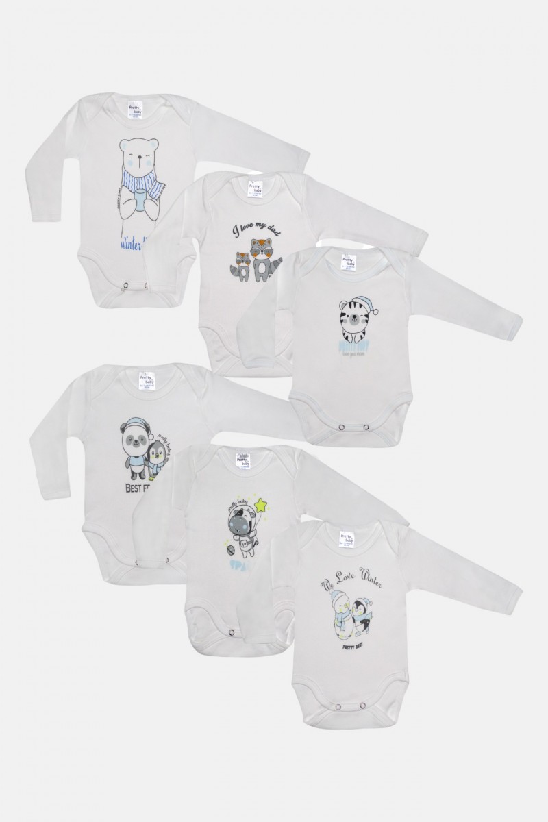 Long-sleeved baby underwear PRETTY BABY 6 Pack 35142