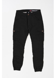 Men's Cargo PROFIL pants with elastic 380 BLACK Men's Cargo PROFIL pants with elastic 380 BLACK