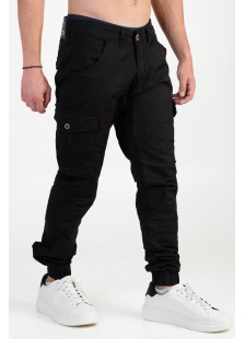 Men's Cargo PROFIL pants with elastic 380 BLACK Men's Cargo PROFIL pants with elastic 380 BLACK
