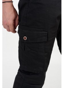 Men's Cargo PROFIL pants with elastic 380 BLACK Men's Cargo PROFIL pants with elastic 380 BLACK