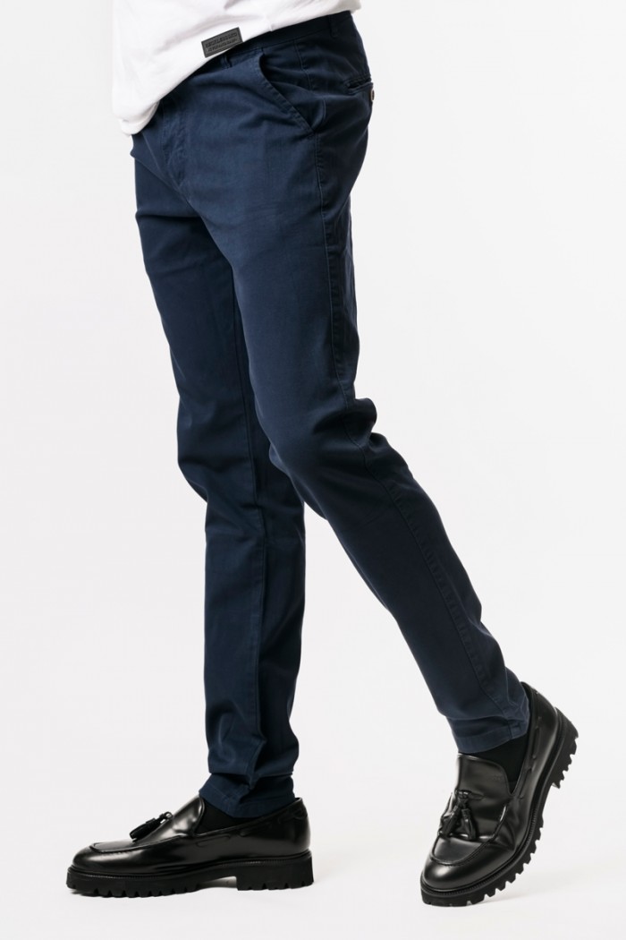 Men's Chinos PROFIL JEANS Dark blue trousers 250