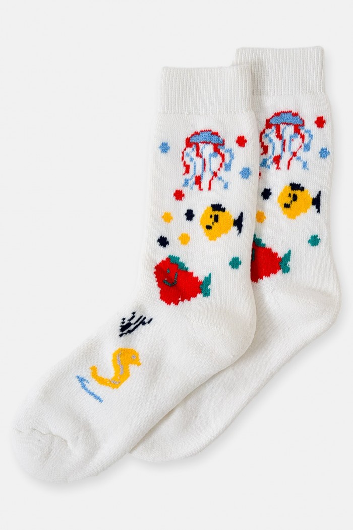 Kinder-Wintersocken Helios mit Muster