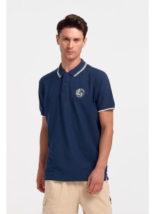 Men's Polo Shirt Pique REBASE RGS 35S NAVY