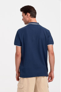 Men's Polo Shirt Pique REBASE RGS 35S NAVY