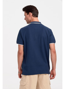 Men's Polo Shirt Pique REBASE RGS 35S NAVY
