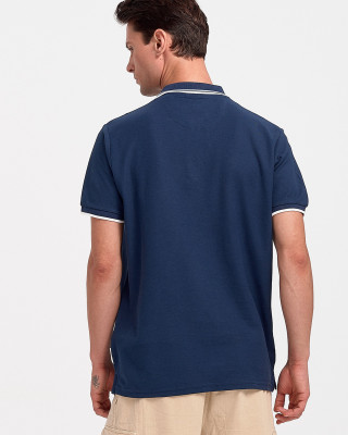Men's Polo Shirt Pique REBASE RGS 35S NAVY