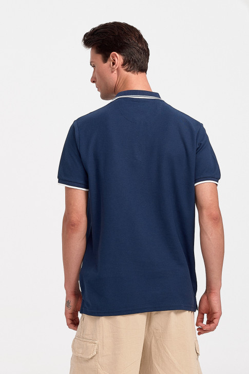 Men's Polo Shirt Pique REBASE RGS 35S NAVY