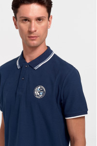 Men's Polo Shirt Pique REBASE RGS 35S NAVY