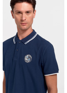 Men's Polo Shirt Pique REBASE RGS 35S NAVY