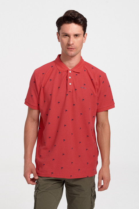 Men's Polo Shirt Pique REBASE RPS 284S CORALL