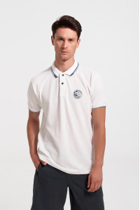 Men's Polo Shirt Pique REBASE RGS 35S WHITE