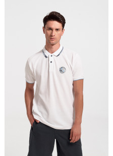 Men's Polo Shirt Pique REBASE RGS 35S WHITE