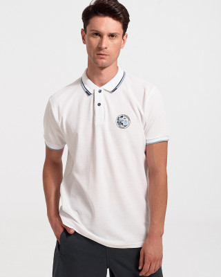 Men's Polo Shirt Pique REBASE RGS 35S WHITE