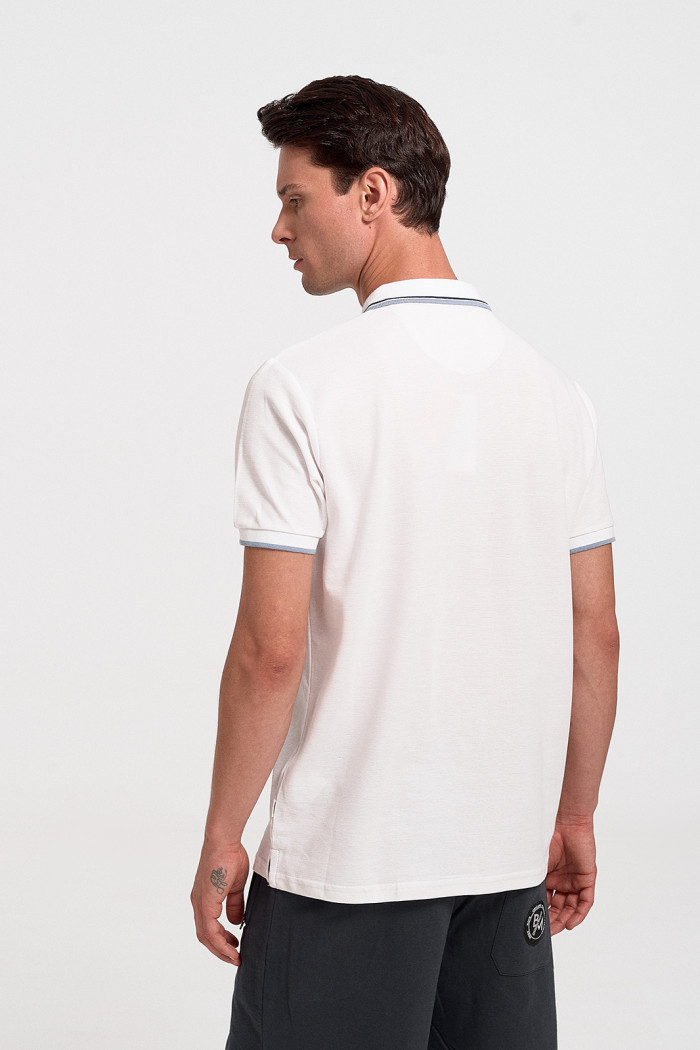 Men's Polo Shirt Pique REBASE RGS 35S WHITE