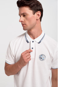 Men's Polo Shirt Pique REBASE RGS 35S WHITE