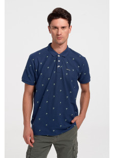 Men's Polo Shirt Pique REBASE RPS 284S NAVY