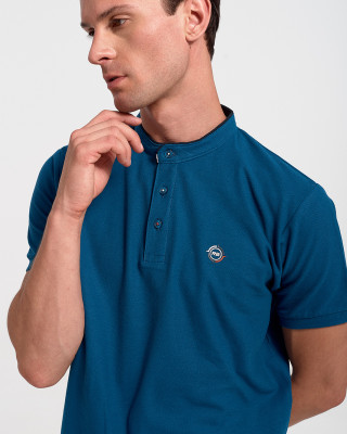 Men's Polo Shirt Pique REBASE RPS 277S PETROLE