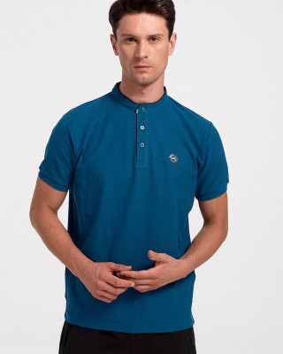 Men's Polo Shirt Pique REBASE RPS 277S PETROLE