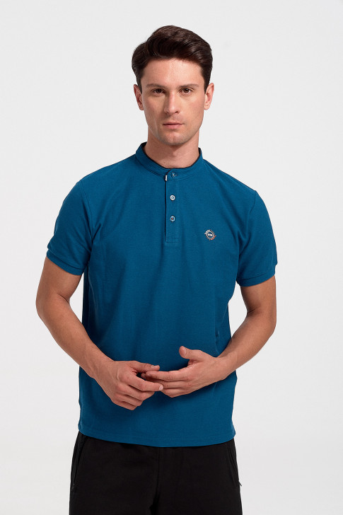 Men's Polo Shirt Pique REBASE RPS 277S PETROLE