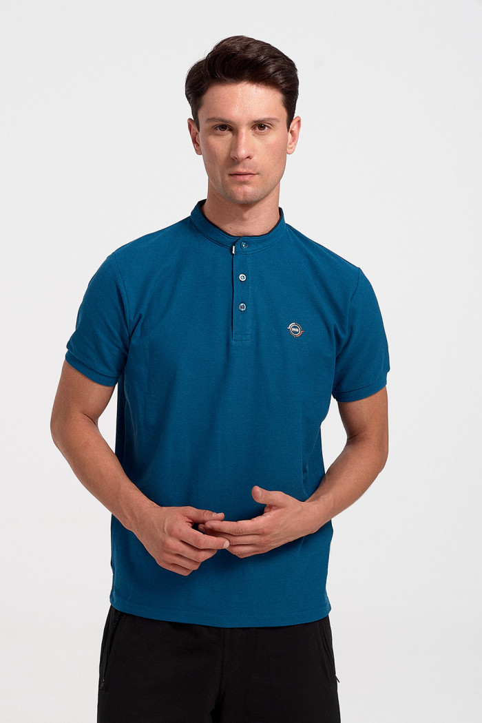 Men's Polo Shirt Pique REBASE RPS 277S PETROLE