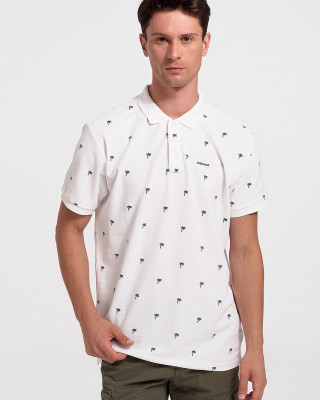 Men's Polo Shirt Pique REBASE RPS 284S WHITE