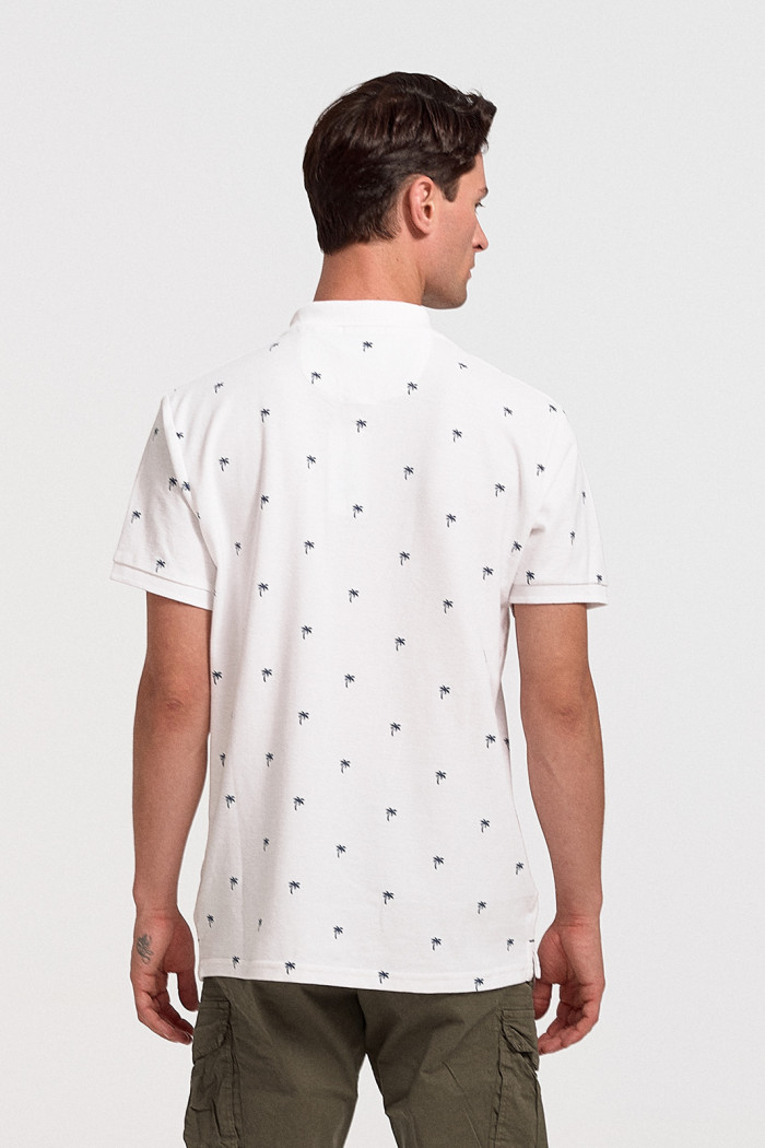 Men's Polo Shirt Pique REBASE RPS 284S WHITE