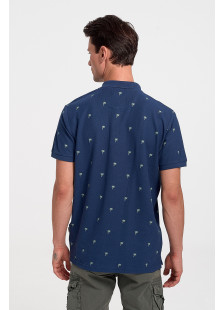 Men's Polo Shirt Pique REBASE RPS 284S NAVY