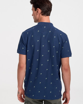 Men's Polo Shirt Pique REBASE RPS 284S NAVY