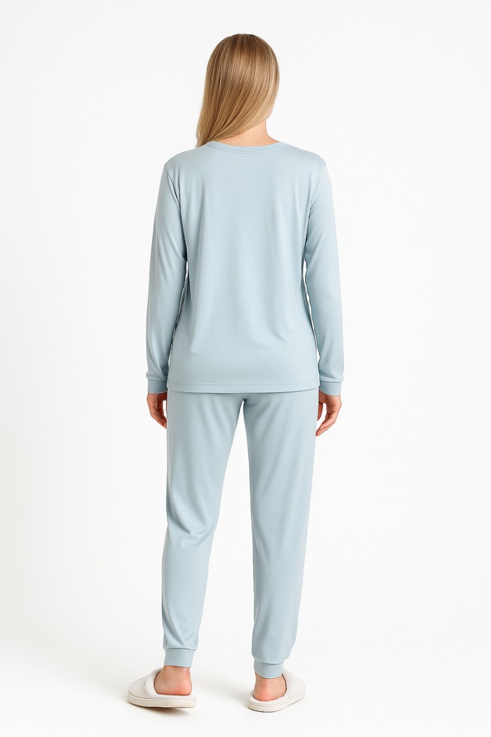 DAMEN SCHLAFANZUG MIT GUMMIZUG RELAX 3225003