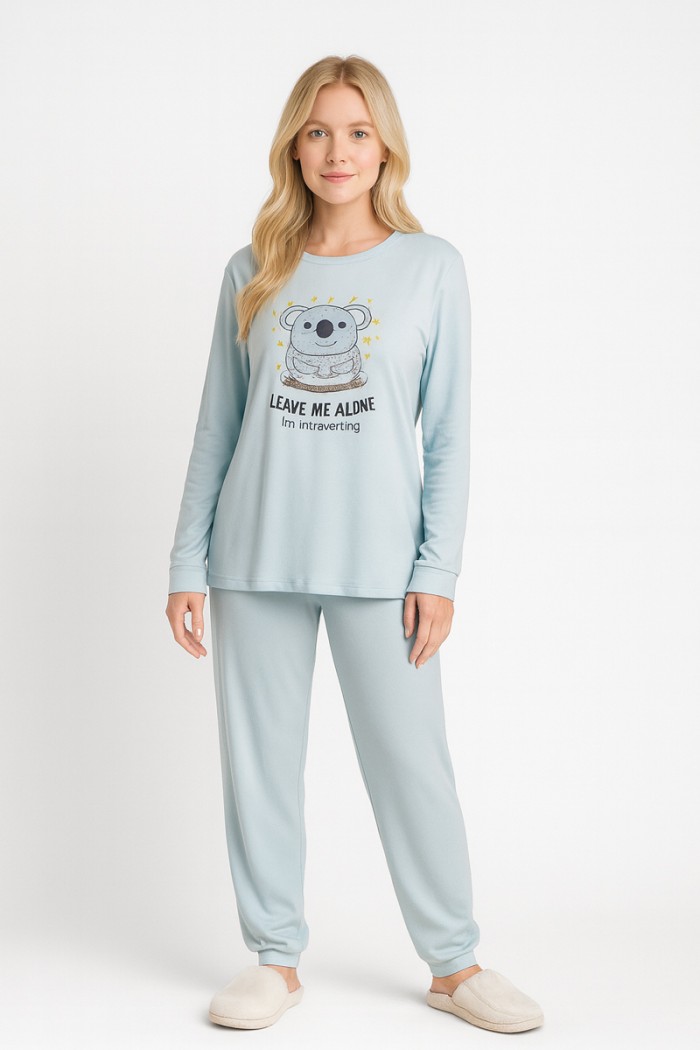 DAMEN SCHLAFANZUG MIT GUMMIZUG RELAX 3225003