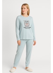 DAMEN SCHLAFANZUG MIT GUMMIZUG RELAX 3225003 DAMEN SCHLAFANZUG MIT GUMMIZUG RELAX 3225003