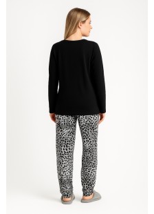 DAMEN PYJAMA LEOPARD HOSE ENTSPANNEN 3225019 DAMEN PYJAMA LEOPARD HOSE ENTSPANNEN 3225019