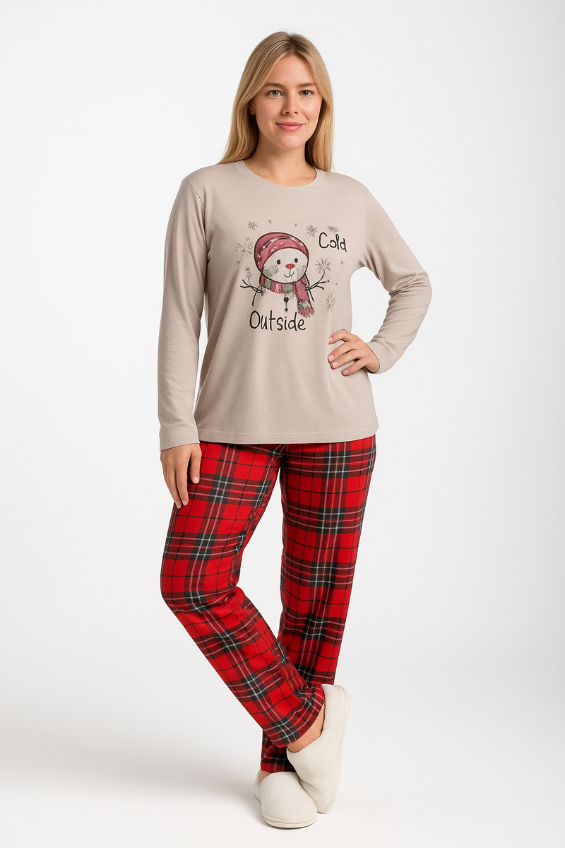 DAMENPYJAMA MIT KARIERTER HOSE RELAX 3225111 DAMENPYJAMA MIT KARIERTER HOSE RELAX 3225111