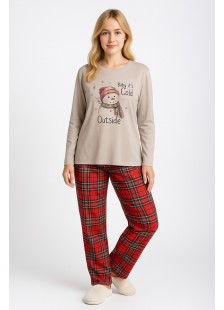DAMENPYJAMA MIT KARIERTER HOSE RELAX 3225111 DAMENPYJAMA MIT KARIERTER HOSE RELAX 3225111