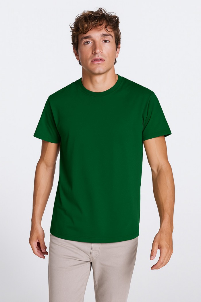T-Shirt einfarbig DOGO PREMIUM BOTTLE GREEN 190gr