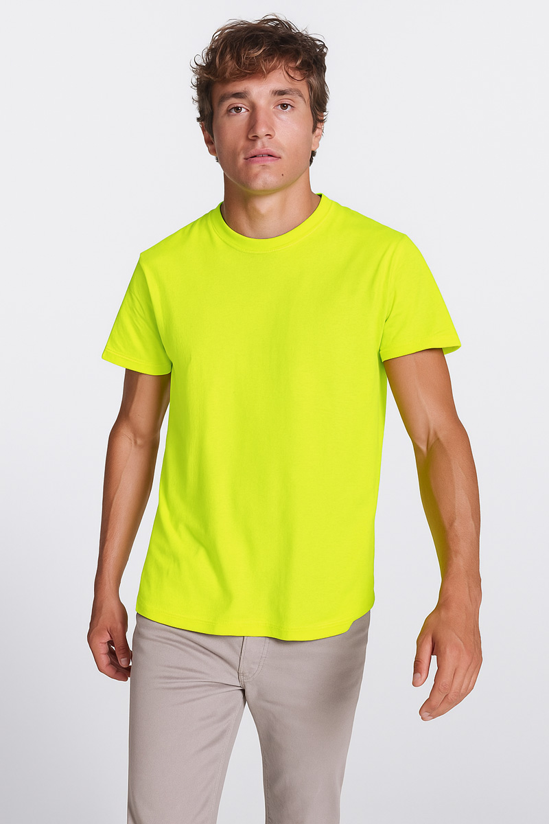 T-Shirt monochrome DOGO PREMIUM LIME YELLOW 190gr