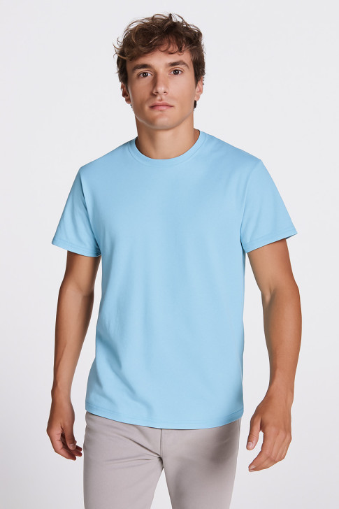 T-Shirt monochrome DOGO PREMIUM SKY BLUE 190gr