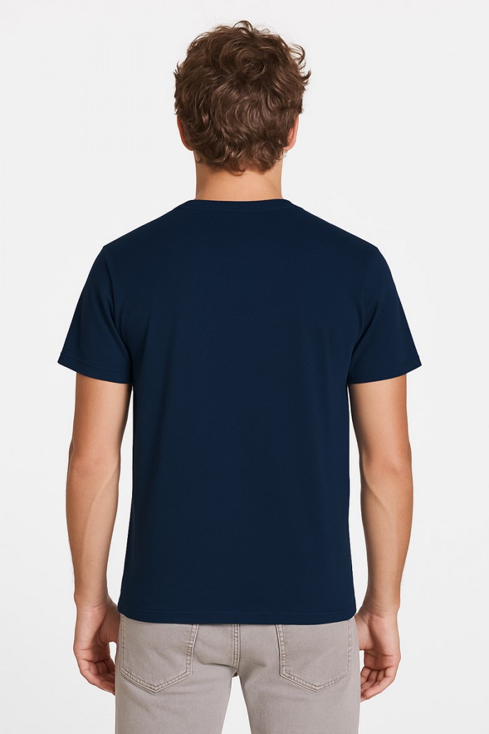 T-Shirt einfarbig DOGO PREMIUM BLAU DUNKEL 190gr