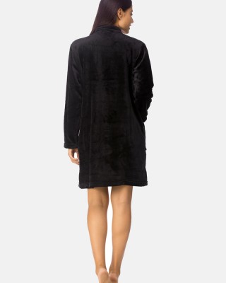 Fleece hoodless KOYOTE hooded sweatshirt Black KΓ5337-2