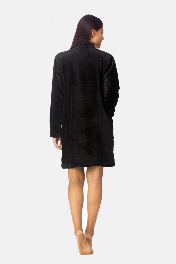 Fleece hoodless KOYOTE hooded sweatshirt Black KΓ5337-2