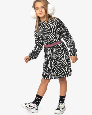 Children's dress SERAFINO ZEBRA Velvet