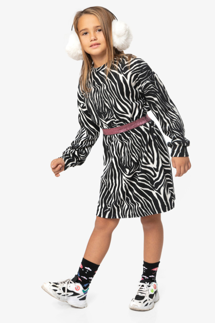 Children's dress SERAFINO ZEBRA Velvet